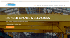 Desktop Screenshot of pioneercranes.net